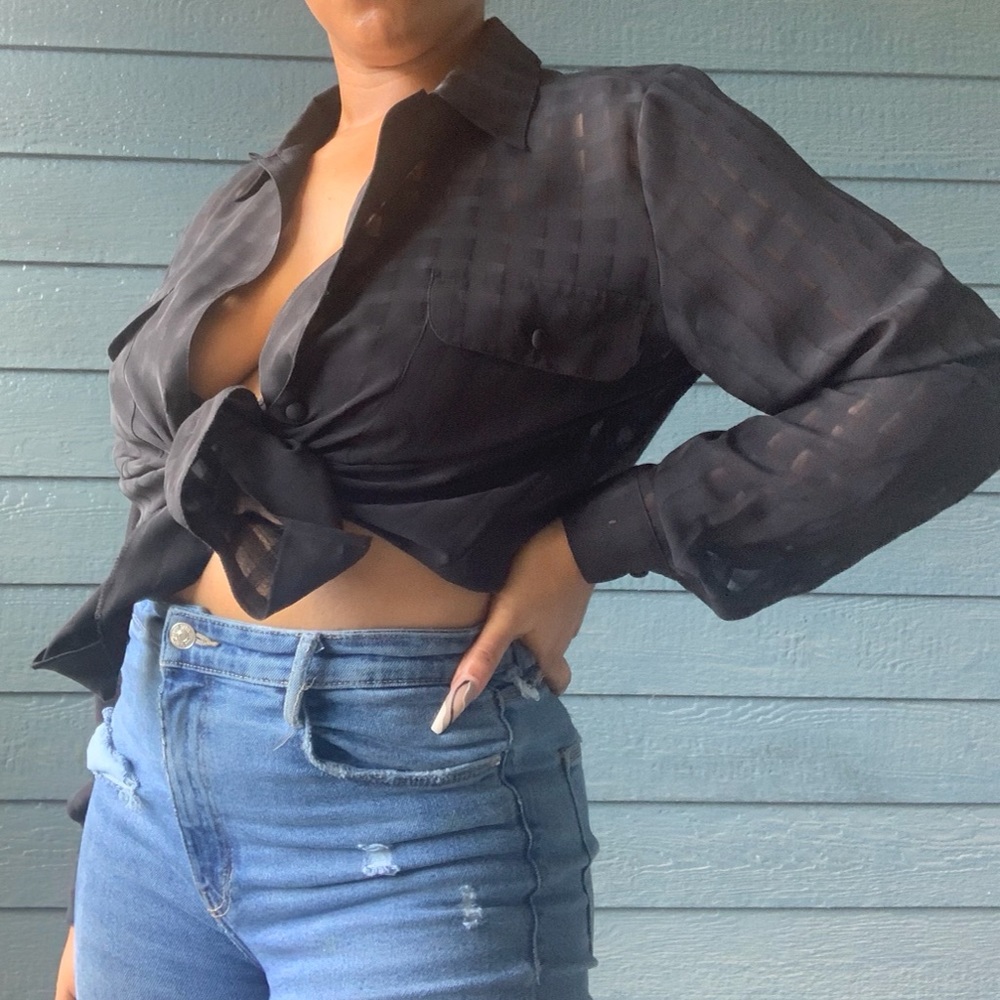 Checkered Blouse - image 2